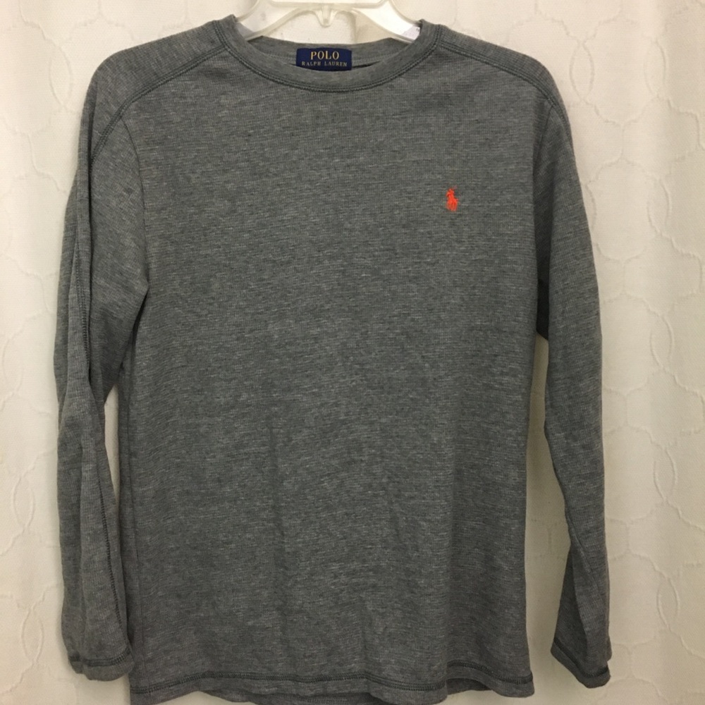 Polo thermal LS knit top